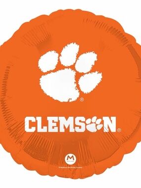 Clemson Orange Paw Foil Balloon by